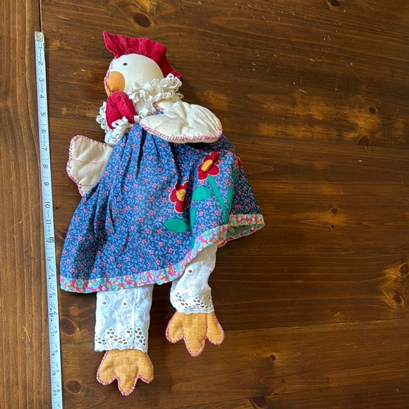 Hand Crafted Fabric Chicken Decor - Picture 4 of 4